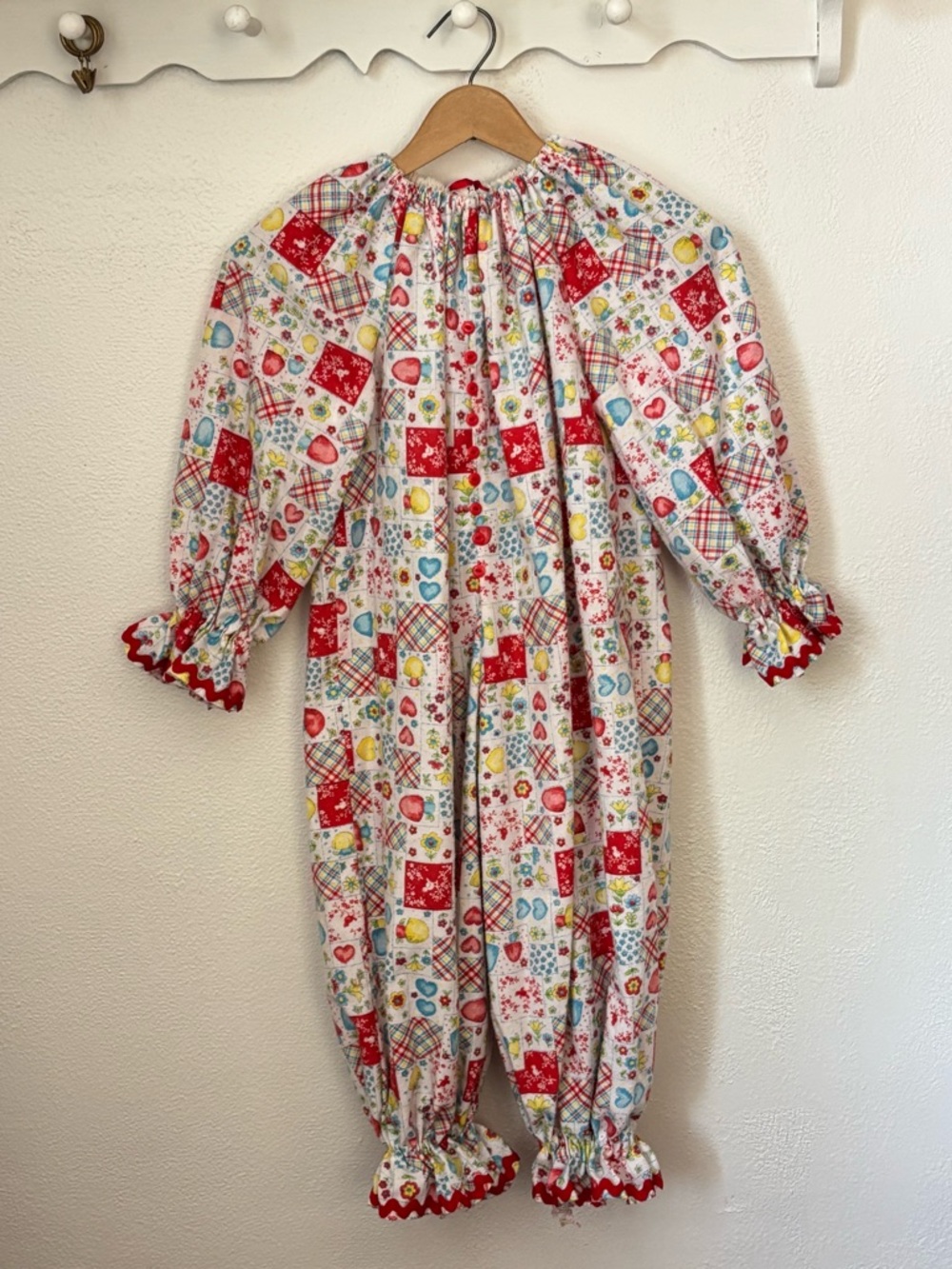 Vintage Handmade Clown Costume Youth L Adult XS Circus Halloween Costume